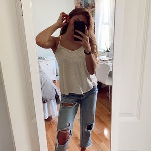 Hollister White Tank Top